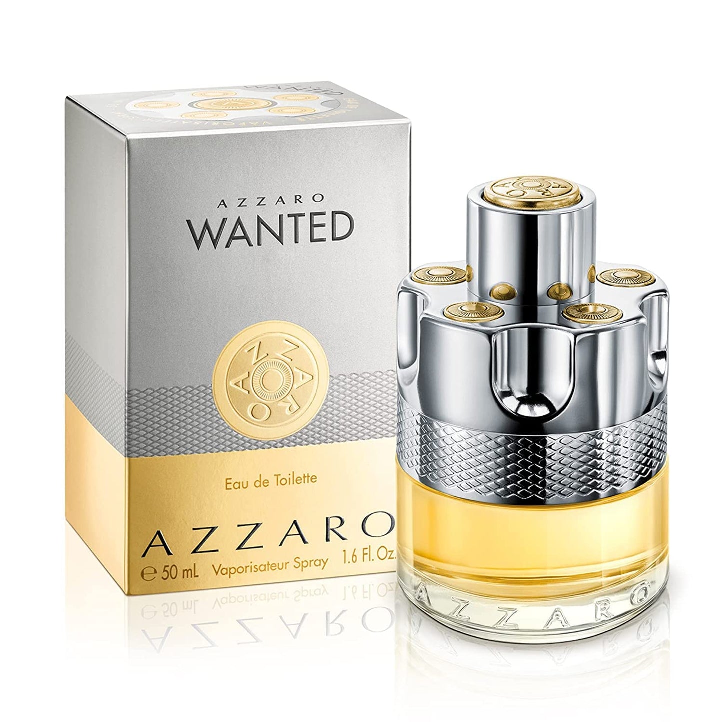 Azzaro Wanted Eau de Toilette - Vibrant & Irresistible Mens Cologne - Woody, Citrus & Spicy Fragrance - Fresh Notes of Cardamom, Lemon, Vetiver - Everyday Wear - Luxury Perfumes for Men