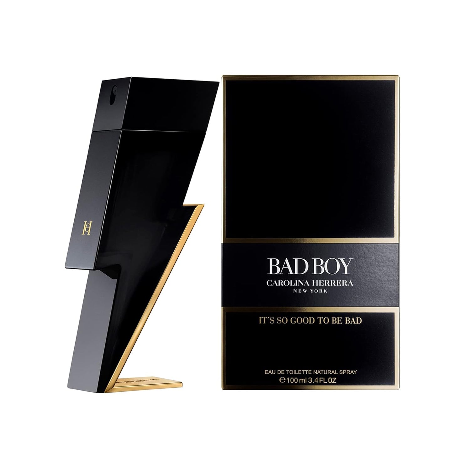 Bad Boy by Carolina Herrera - Seductive, Spicy Men's Fragrance with Oriental Accords, 3.4 oz