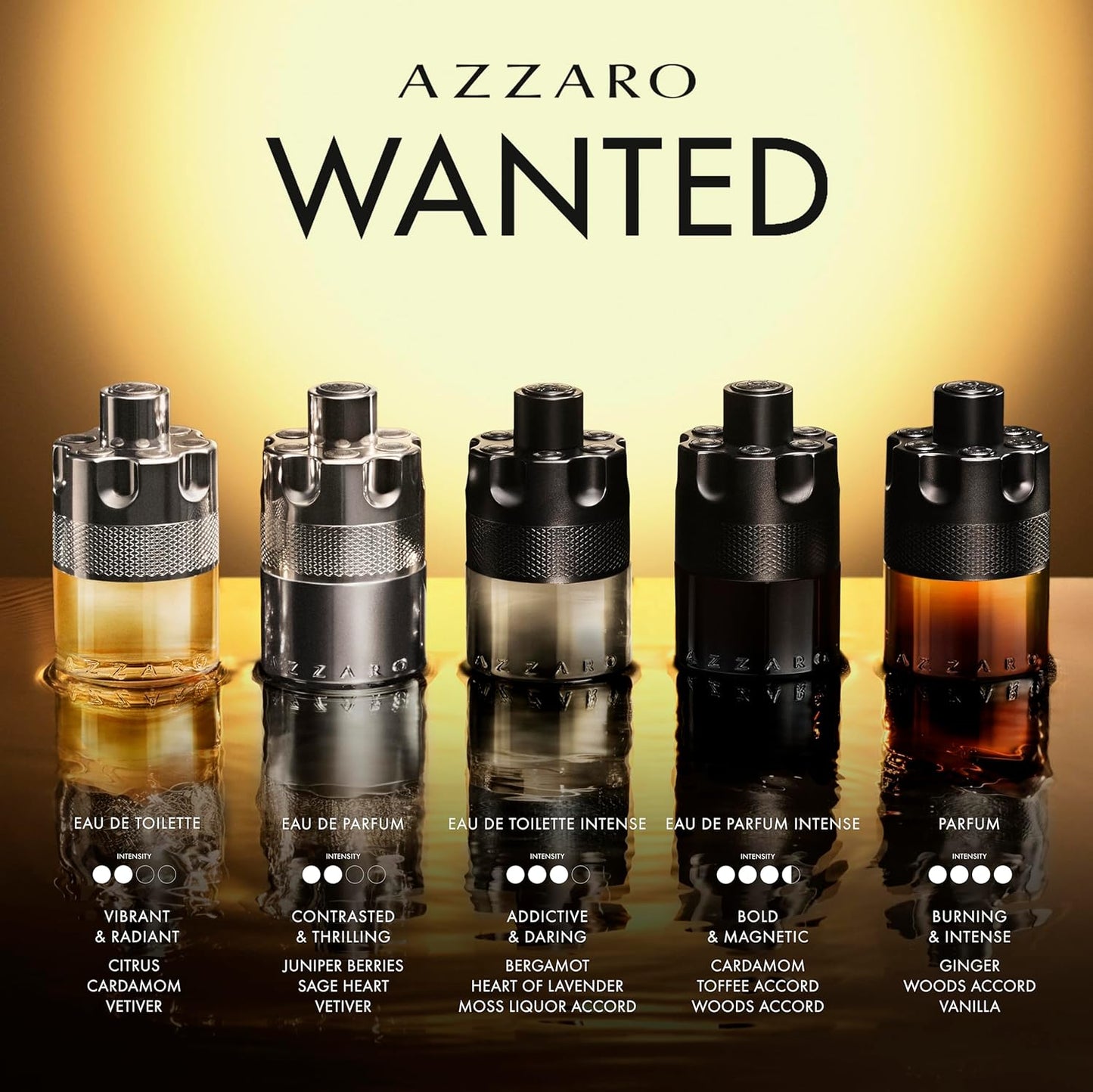 Azzaro The Most Wanted Eau de Toilette Intense Size:3.3 Fl Oz (Pack of 1)