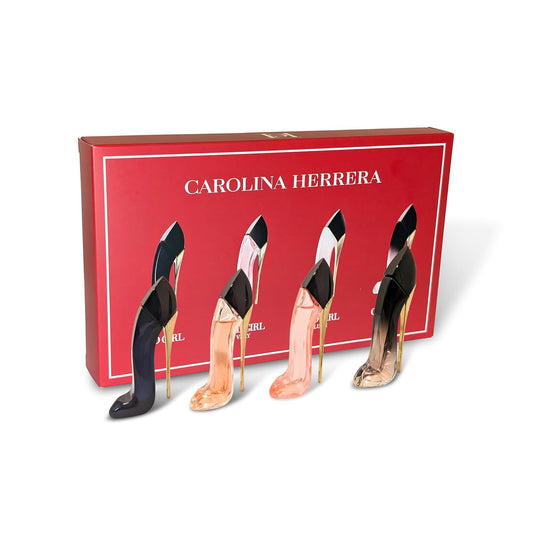 Carolina Herrera Good Girl 4 Pc Mini Shoe Gift Set, Red Pink Black